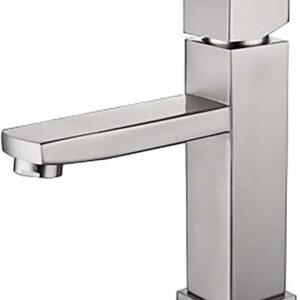 Brown Square Bathroom Basin