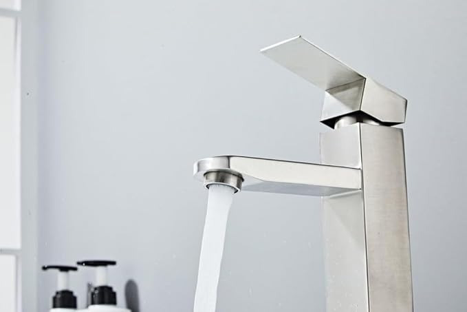 Brown Square Bathroom Basin