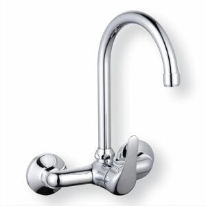 Infini.T Bamboo Wall-Mount Sink Mixer