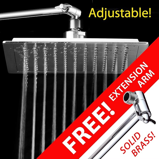 AquaSpa 9″ Giant Square Rain Shower Head