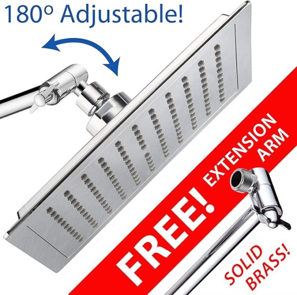 AquaSpa 9″ Giant Square Rain Shower Head
