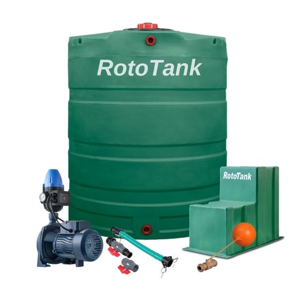 Buy 2500L Vertical Green Water Tank